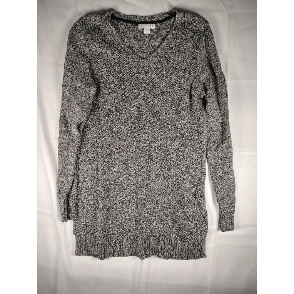 Charter Club Womens Dress Gray Medium M Cashmere Luxury Grey Print Pullover